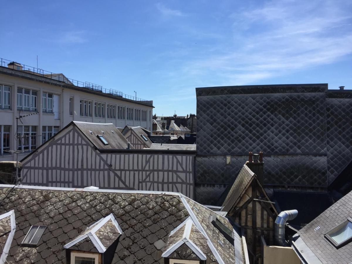Bel Appartement Dans Le Centre Historique De Rouen Exteriör bild